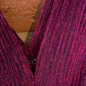 Vibrant burgundy dress